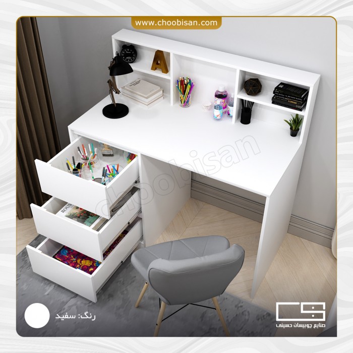 میزتحریر 3کشو سایز بزرگ