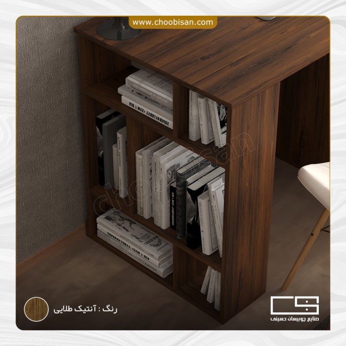 میز تحریر 3 کشو پایه کتابخانه