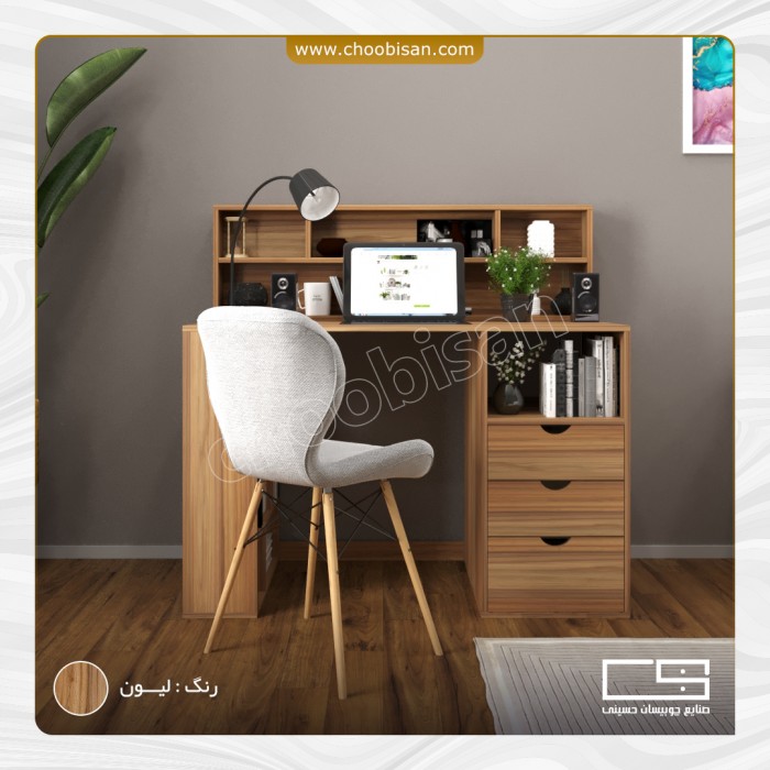 میز تحریر طاقچه دوبل 3 کشو