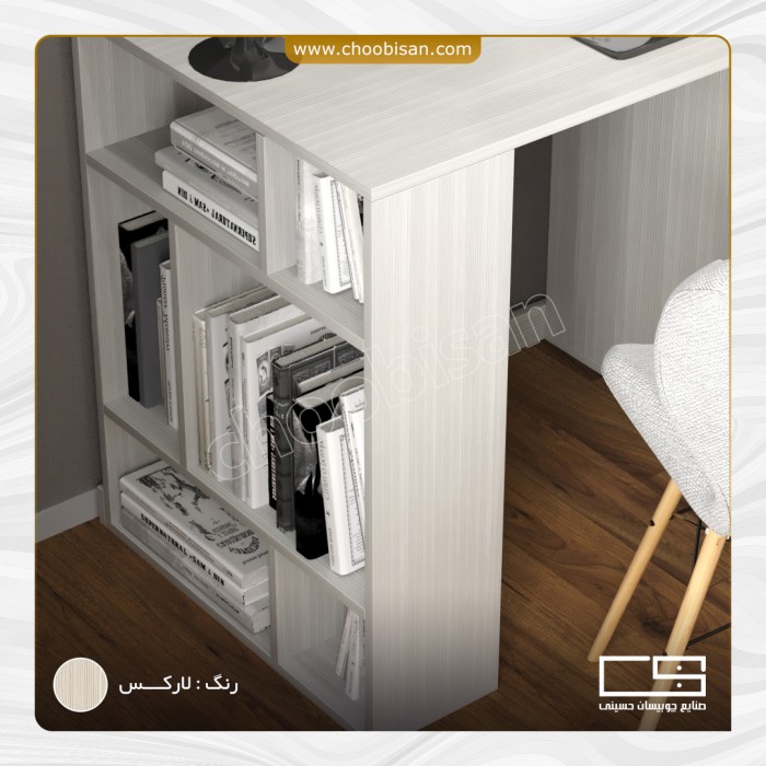 میز تحریر طاقچه دوبل 3 کشو