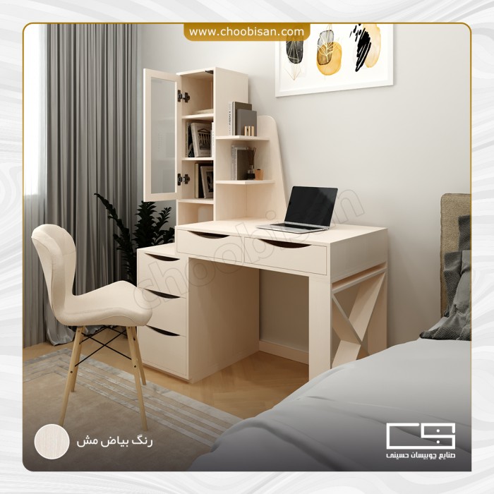 میز تحریر 5 کشو ویترین دار