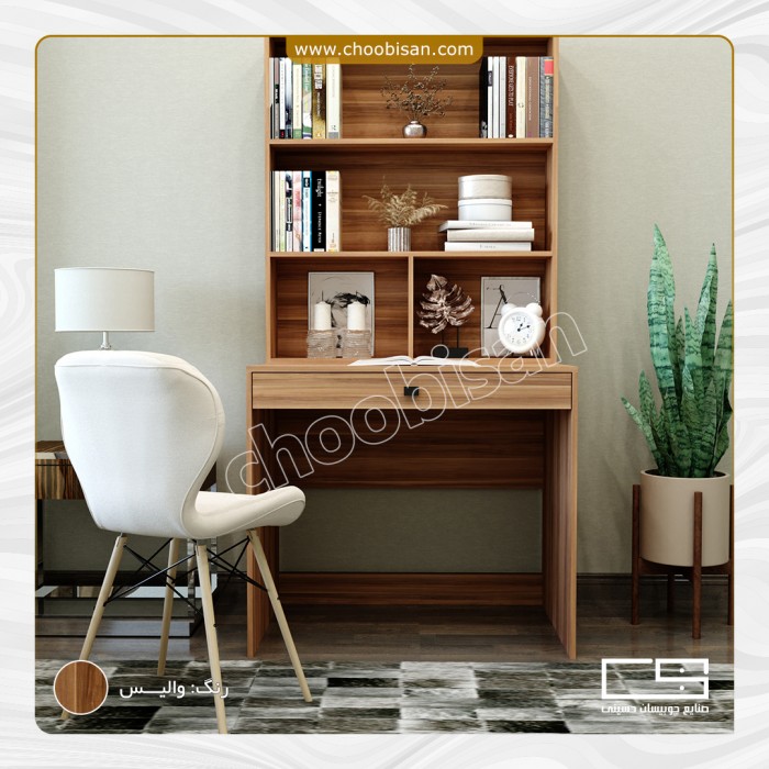 میز تحریر تک کشو کتابخانه دار