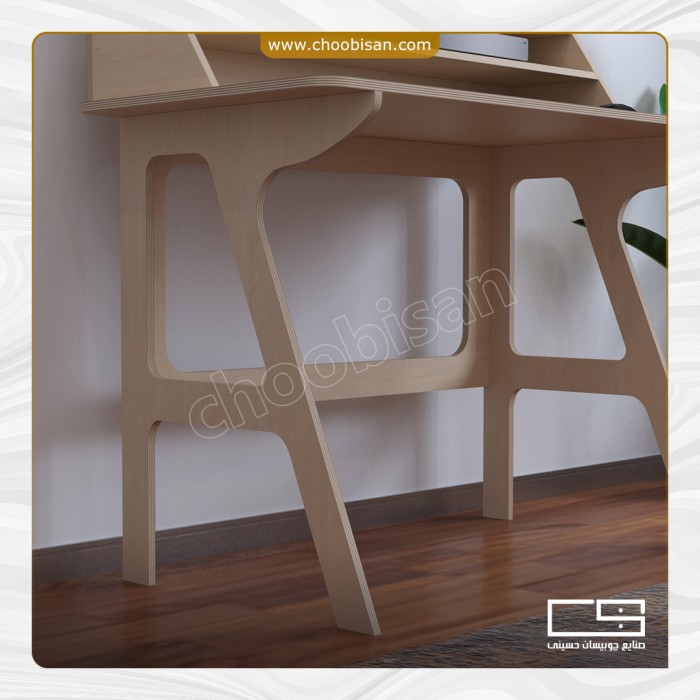 میزتحریر چوبی طاقچه دار