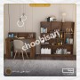 ست میز تحریر طاقچه دار و کتابخانه ست میز تحریر طاقچه دار و کتابخانه