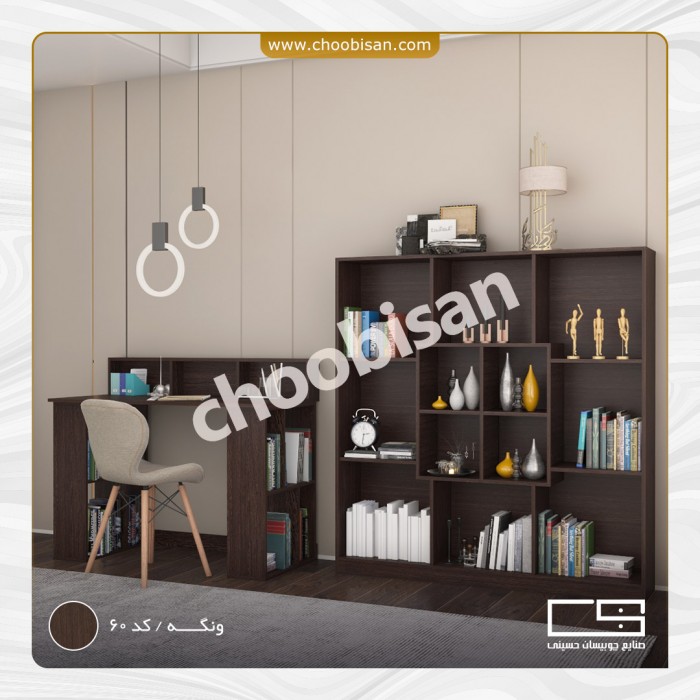 ست میز تحریر طاقچه دار و کتابخانه ست میز تحریر طاقچه دار و کتابخانه