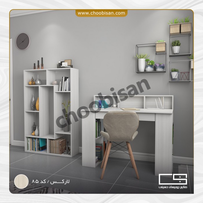 ست میز تحریر تک کشو و کتابخانه ست میز تحریر تک کشو و کتابخانه
