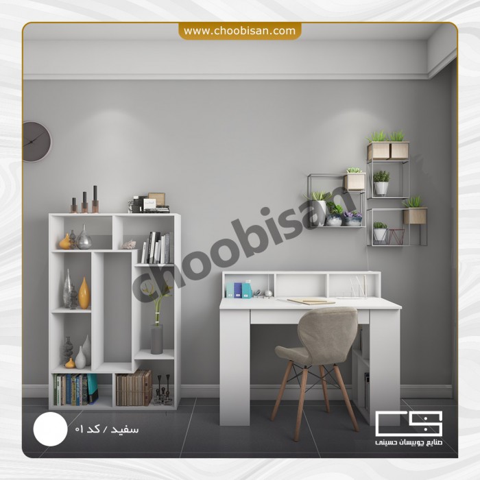 ست میز تحریر تک کشو و کتابخانه ست میز تحریر تک کشو و کتابخانه
