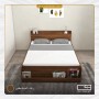 تخت خواب دو نفره باکس درب ریلی