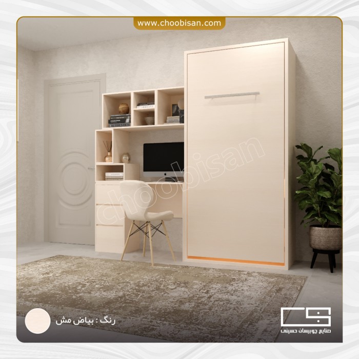ست تخت کمجا و میزتحریر 3کشو کتابخانه دار