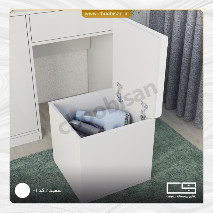 میز آرایش با آینه بیضی