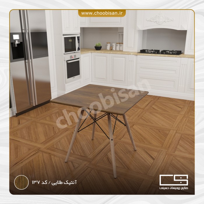 میز ناهارخوری ام دی اف مدل مربعی ایفلی