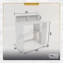 میز تحریر پایه کتابخانه طاقچه تک میز تحریر پایه کتابخانه طاقچه تک