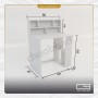 میز تحریر پایه کتابخانه طاقچه دوبل 