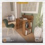 میز تحریر پایه کتابخانه طاقچه تک میز تحریر پایه کتابخانه طاقچه تک