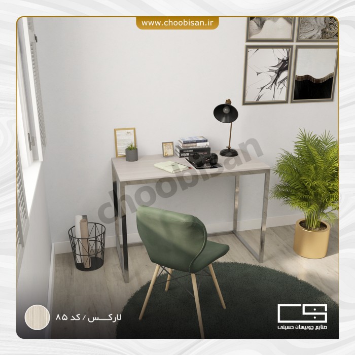 میز تحریر پایه استیل