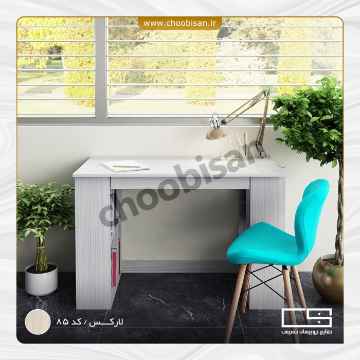 میز تحریر کشودار با کتابخانه میز تحریر کشودار با کتابخانه