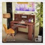 میز تحریر پایه کتابخانه طاقچه دو طبقه میز تحریر پایه کتابخانه طاقچه دو طبقه