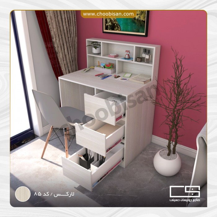 میز تحریر 3 کشو طاقچه دار میز تحریر 3 کشو طاقچه دار