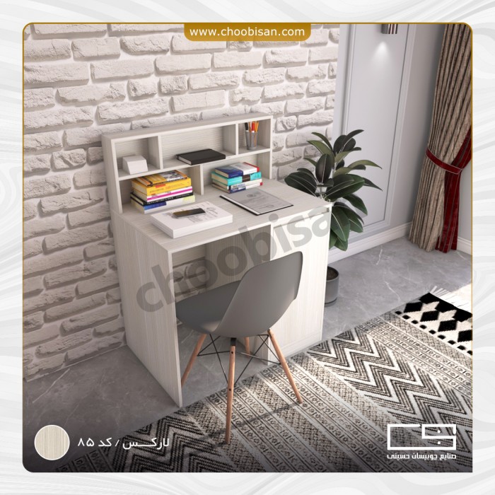 میز تحریر کمددار با طاقچه دوبل