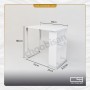 میز تحریر کتابخانه دار پایه استیل