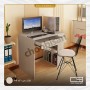 میز تحریر ام دی اف پایه کتابخانه ای کشودار